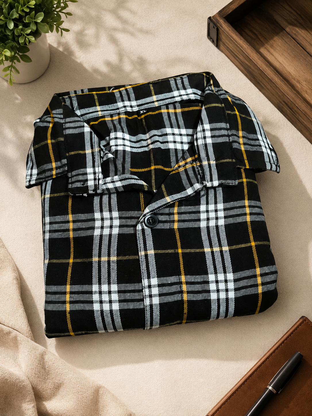 Muticoloured Cotton Checkered Shirts (Pack of 3)
