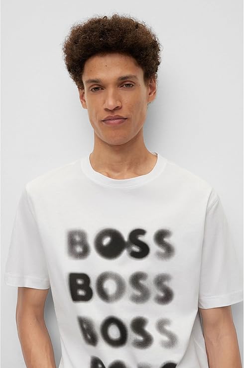 BOSS Men's Teetrury Shirt (White, M)