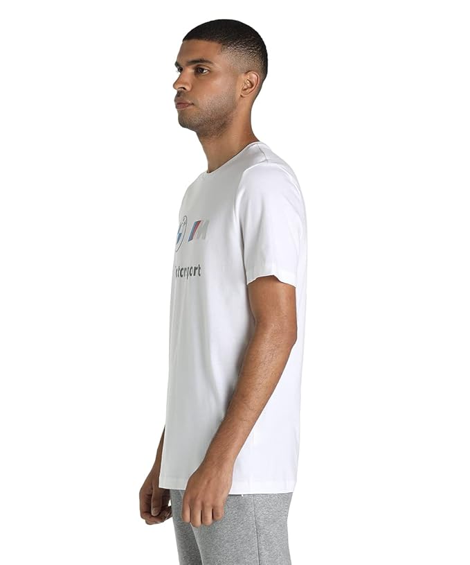 Puma Men's Regular Fit T-Shirt (White, M)