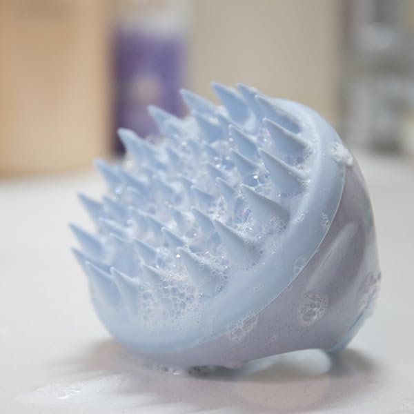 Scalp Massager Shampoo Brush, Eco-Friendly Wheat Straw Body With Soft Silicon