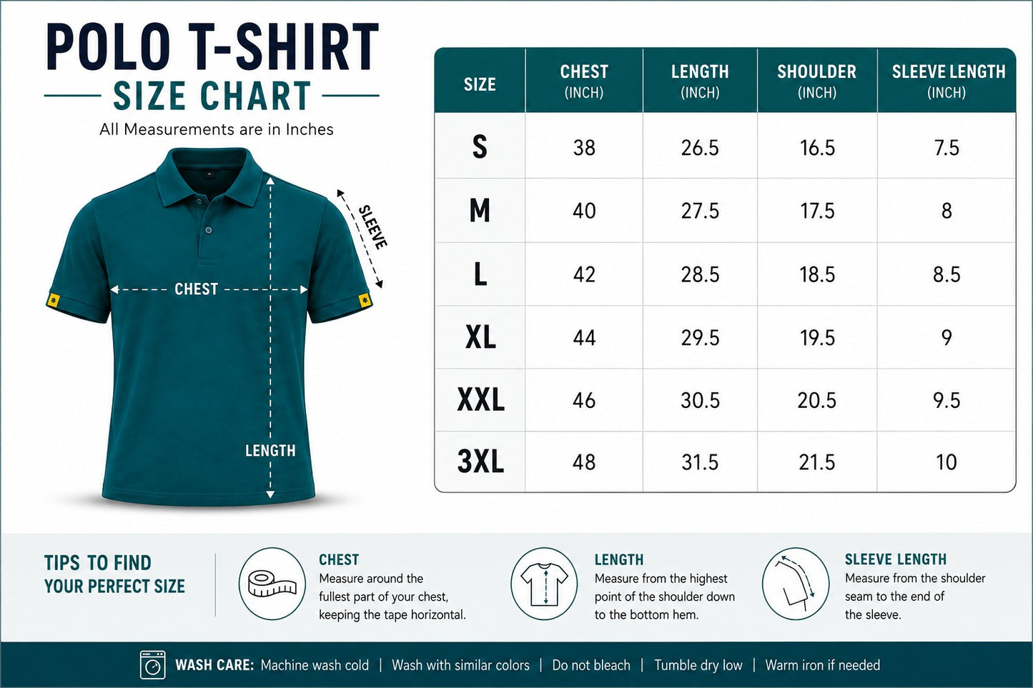 New Pack of 5 Polo Tshirts (assorted color)