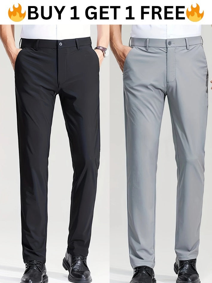 Mens Lycra Formal Trouser Combo (PACK OF 2)