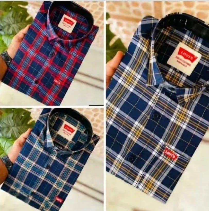 Pack of 3 Men's Check Shirts Multicolors