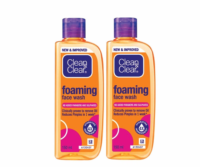 Clean & Clear Foaming Face Wash (150 ml, Pack of 2)