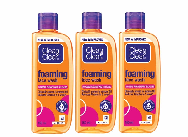 Clean & Clear Foaming Face Wash (150 ml, Pack of 2)