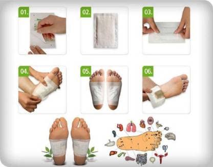 SS Organic Natural ingredients Detox Foot Pads for Body (pack of 2)