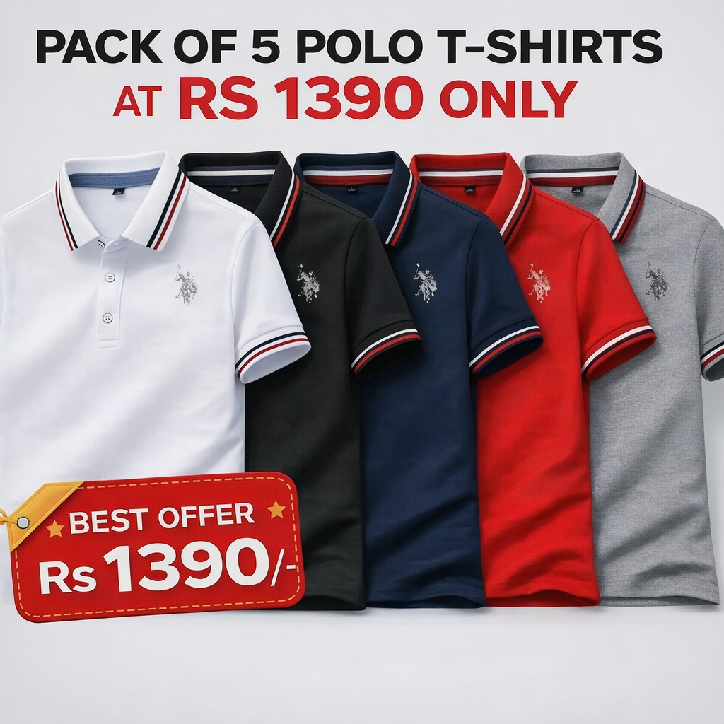 Polo T - Shirts Pack Of 5