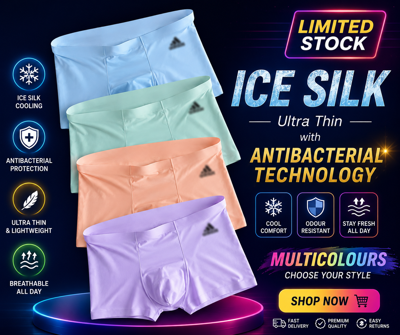 High Quality Premium Men Underwear (Pack of 3)