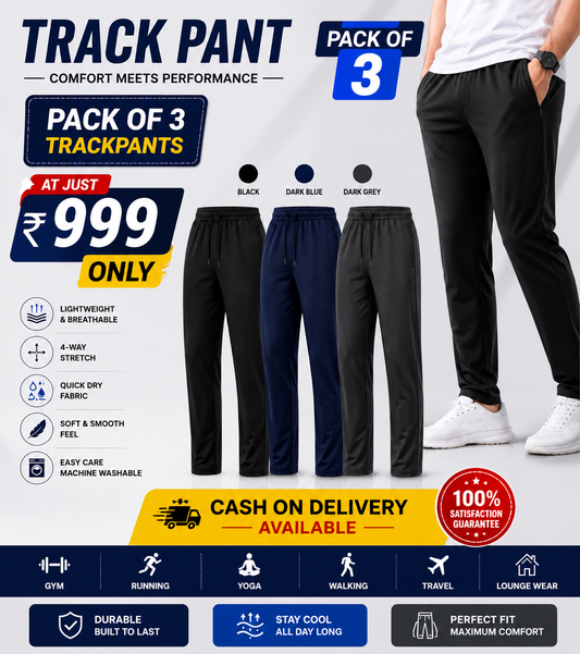 Track Pant Black_Navy Blue_Dark grey Pack Of 3