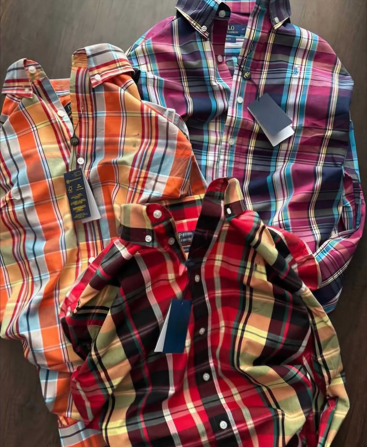 Muticoloured Cotton Checkered Shirts (Pack of 3)