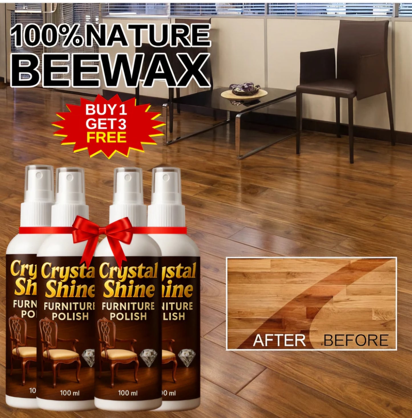 Beeswax Furniture Polish Spray ( Pack of 3 )