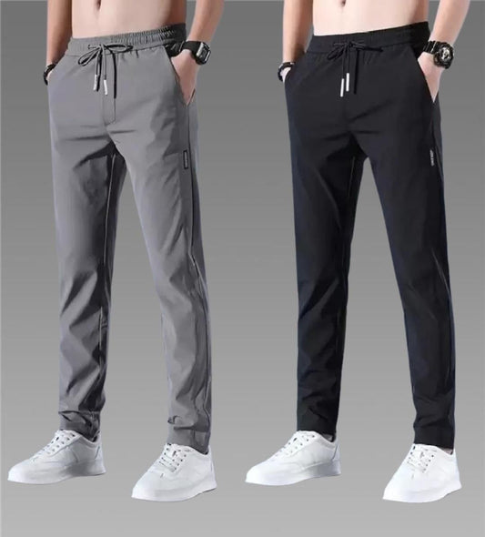 Premium Combo Lycra Track Pant (Pack of 2) - S